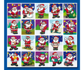 Stickervel Kerstmannen (stammetjes serie 152)