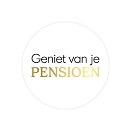 Sticker: Geniet van je pensioen