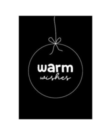 Ansichtkaart: Warm wishes