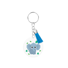 Acryl sleutelhanger: Olifant
