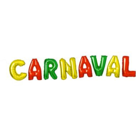 Folieballonnen tekst: 'Carnaval'