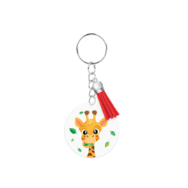Acryl sleutelhanger: Giraffe