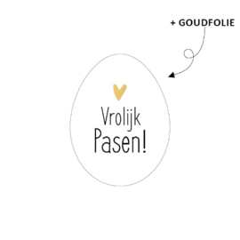 Sticker: Vrolijk Pasen (ei)