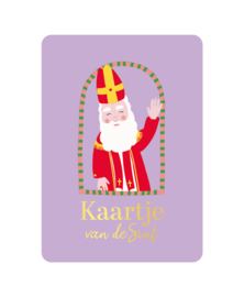 Ansichtkaart  : Kaartje van de Sint