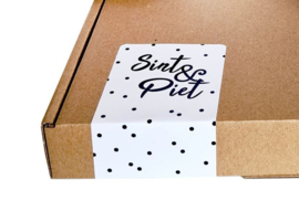 Sticker: Sint & Piet rechthoek