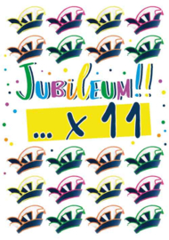 Wenskaart: Jubileum! ... x 11