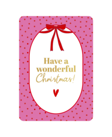 Ansichtkaart  : Have a wonderful Christmas