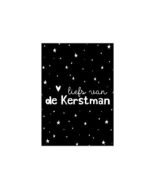 Kleine cadeaukaart: Liefs van de kerstman