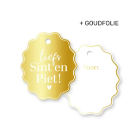 Cadeaulabel:  Liefs Sint en Piet!