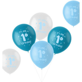 Ballonnen 'It is my 1st Birthday!'