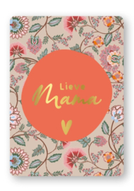 Cadeaukaart A7: Lieve mama (boho bloom)