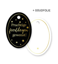 Cadeaulabel:  Prachtige feestdagen gewenst!