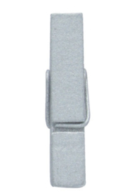 Houten knijper: Zilverkleurig