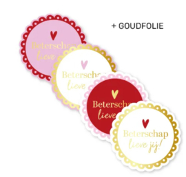 Stickerset: Beterschap lieve jij! (4 varianten)