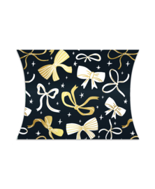Gondeldoosje: Bows black/gold
