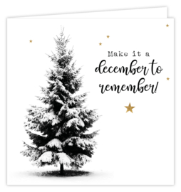 Wenskaart: Make it a december to remember!