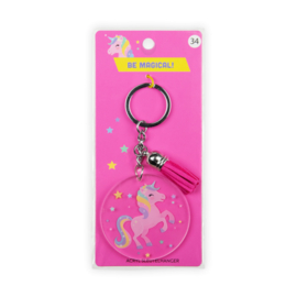 Acryl sleutelhanger: Unicorn