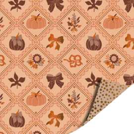 Cadeaupapier: Luxury Pumpkins(1 meter)