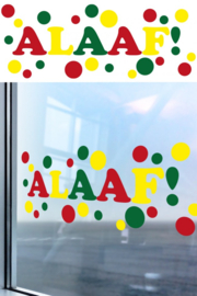 Raamsticker: ALAAF!