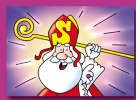 Kleine cadeaukaart: Sinterklaas (kleur)