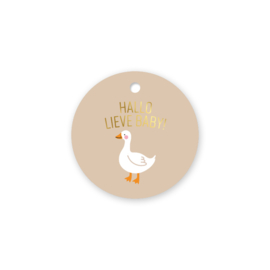 Cadeaulabel: Hallo lieve baby