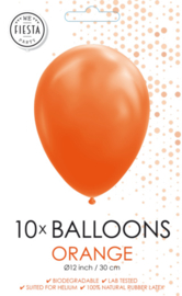 Orange ballonnen (set van 10)