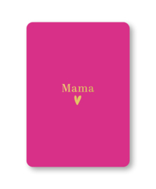 Ansichtkaart: Mama (magenta)