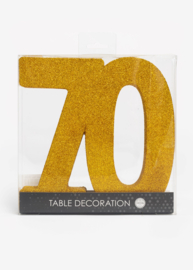 Tafeldecoratie: 70 jaar (goud)