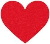 Raamsticker midi hart rood