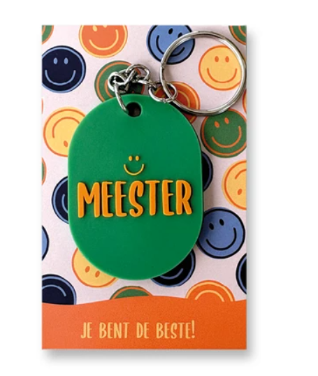 Sleutelhanger ovaal: Meester