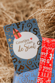 Ansichtkaart  : Groetjes van de Sint.