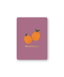 Cadeaukaart A7: Beterschap + oranges