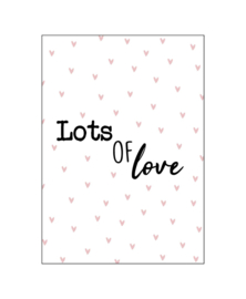 Ansichtkaart  : Lots of love