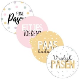 Stickers: Pasen 4 verschillende opdrukken (4 stuks)