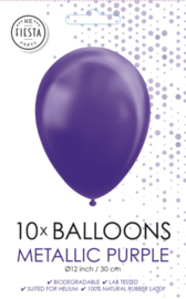 Metallic purple ballonnen