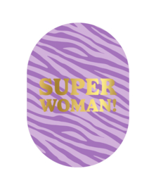 Ansichtkaart ovaal: Superwoman