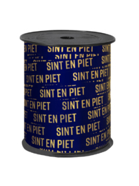 Lint: Sint en piet blauw/goud