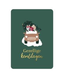 Ansichtkaart  : Gezellige kerstdagen