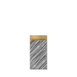 Cadeauzakje Manual Stripes  (7x13cm)