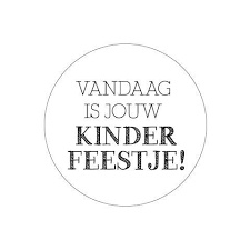 Sticker: Vandaag is jouw kinderfeestje!