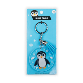 Acryl sleutelhanger: Pinguïn