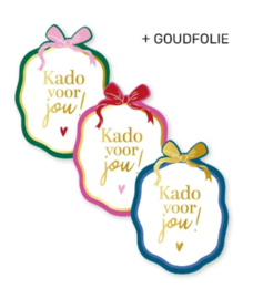 Stickerset: Kado voor jou! (3 varianten)