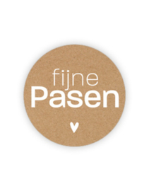 Sticker: Fijne Pasen (bruin)