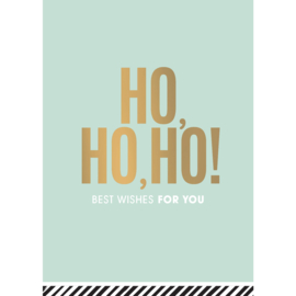 Ansichtkaart: HO, HO, HO! Best wishes for you