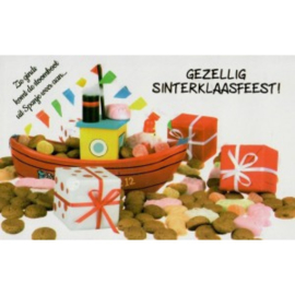 Wenskaart: Gezellig Sinterklaasfeest!