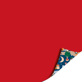 Cadeaupapier: Sint is in town (1 meter)