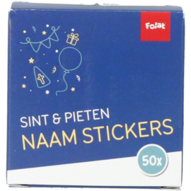Naamstickers: Welkom Sint & Pieten