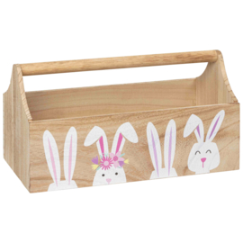 Houten draagbak Pasen