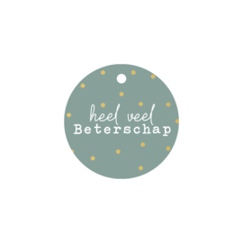 Cadeaulabel: Heel veel beterschap