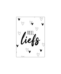 Kleine cadeau-kaart: Veel liefs